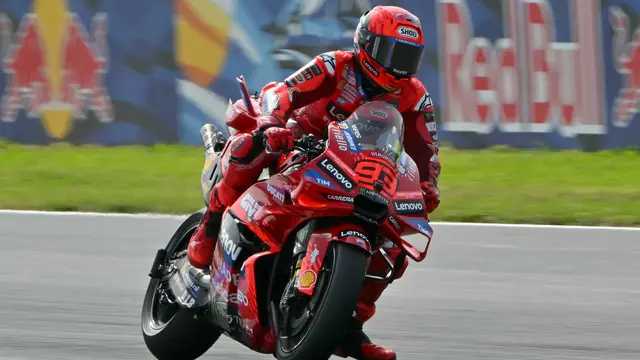 Marc Marquez juara MotoGP San Marino 2025, balas dendam usai gagal sprint race