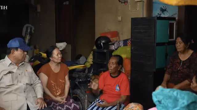 Prabowo kunjungi korban banjir Denpasar, nenek 60 tahun curhat detik-detik evakuasi