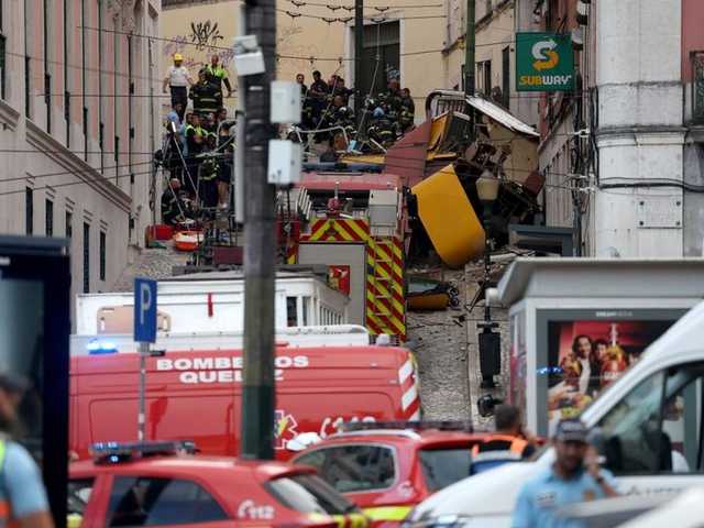 Tragedi Maut Kereta Kabel Lisbon Anjlok, 15 Tewas Tabrak Gedung