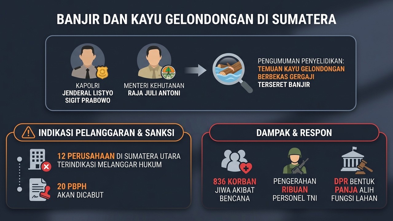 Banjir Sumatera: Kayu Gelondongan Picu Investigasi Skala Nasional