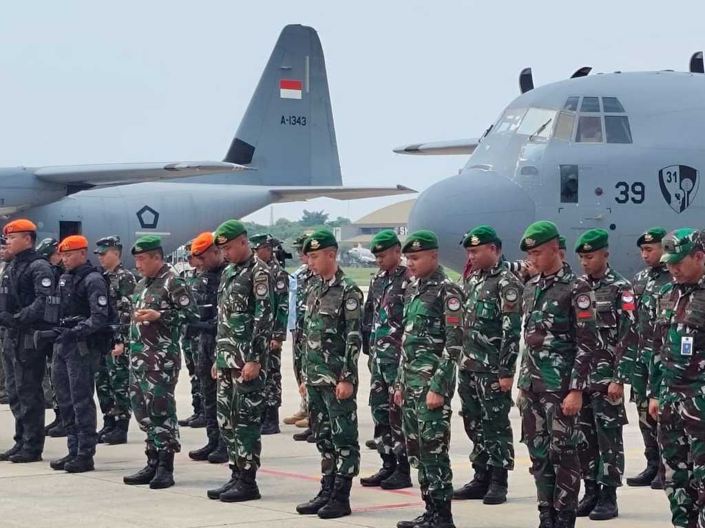 KASAU sambut Satgas Merah Putih II, sukses airdrop bantuan ke Palestina