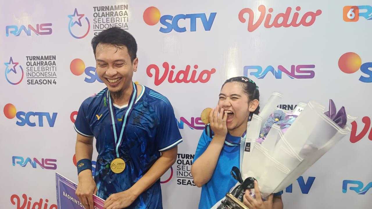 Ziva Magnolya & Mohammad Ahsan Kalahkan Raffi, Juara Badminton TOSI Season 4