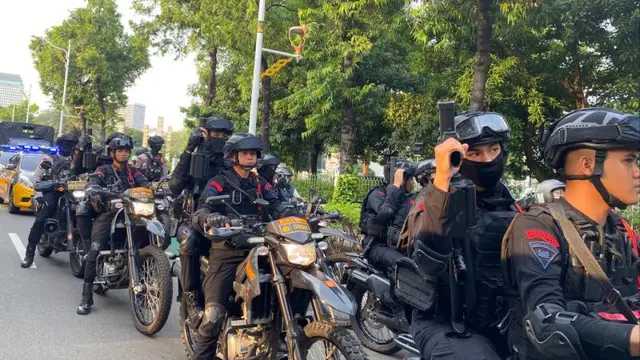 Polda Metro Jaya gelar patroli skala besar di Jakarta pada 13 September 2025