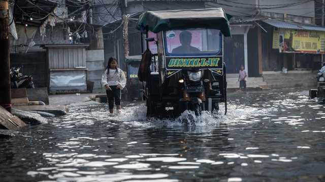 Banjir Rob Rendam Muara Angke dan Sekitar JIS, Kini Sudah Surut