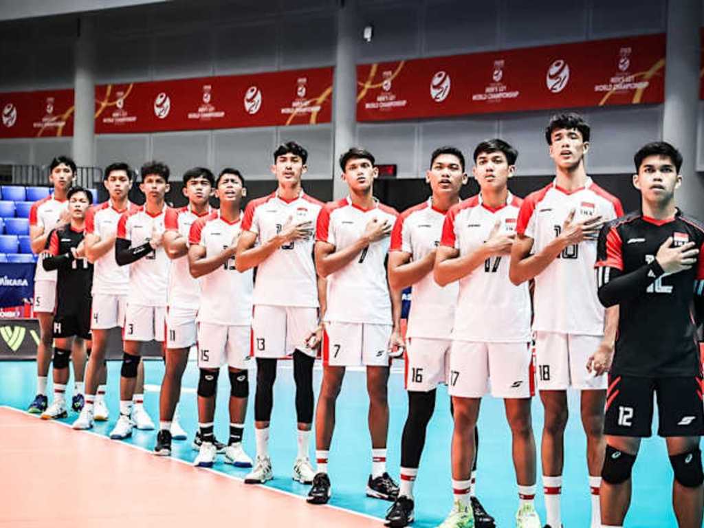 Timnas Voli Putra U-21 Indonesia Bantai Puerto Rico 3-0 di Kejuaraan Dunia