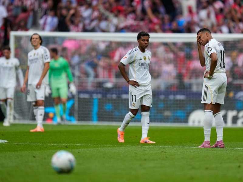 Real Madrid kalah telak 2-5 dari Atletico, dua bek cedera