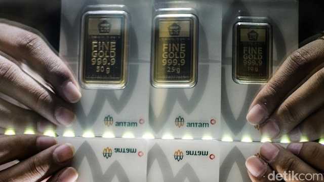 Emas Antam Turun Rp 45.000 per Gram, Cek Harga Terbaru Hari Ini