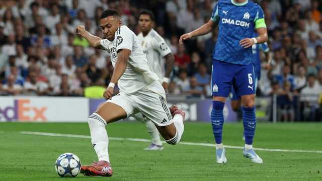 Kylian Mbappe cetak dua gol, antar Real Madrid kalahkan Marseille di Liga Champions