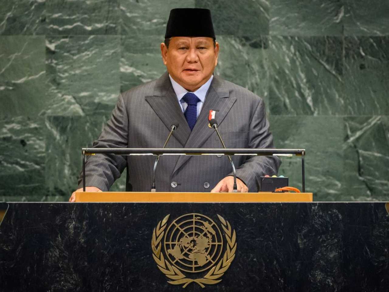 Prabowo Sampaikan Pidato di KTT PBB Bahas Solusi Dua Negara Palestina