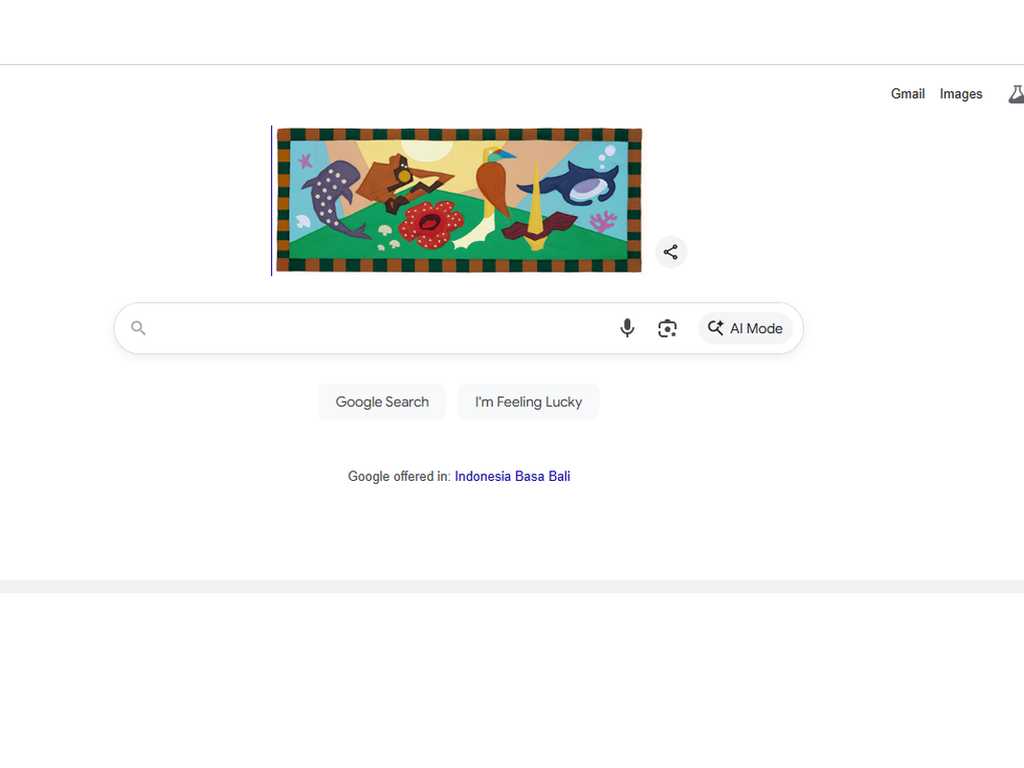 Google Doodle Rayakan HCPSN: Komodo, Elang Jawa, Ikan Siluk Merah Jadi Sorotan