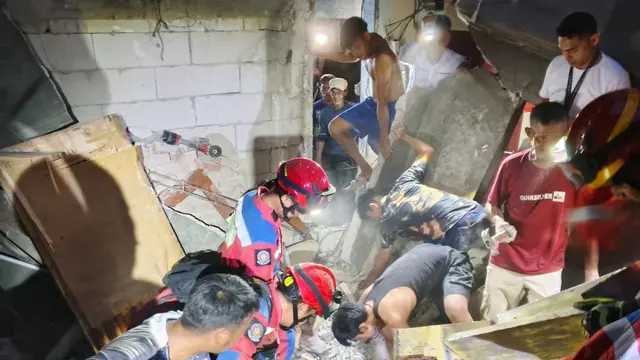 Rumah Renovasi di Pademangan Ambruk, Dua Pekerja Tertimpa