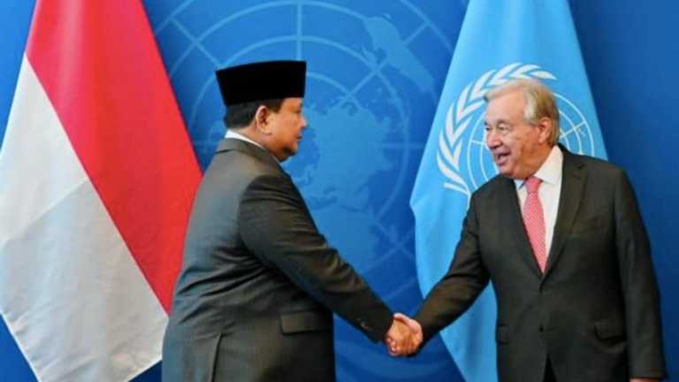 Prabowo bertemu Sekjen PBB, bahas perdamaian global dan Palestina