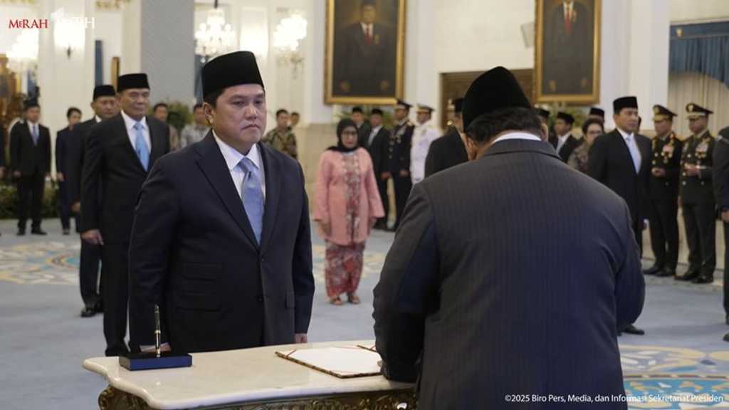 Prabowo reshuffle kabinet, Erick Thohir jadi Menpora