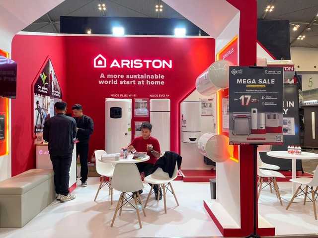 Ariston Pamer Heat Pump Hemat Daya, Teknologi Robotik di IBT Expo