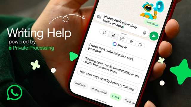 WhatsApp Rilis Fitur AI 'Writing Help', Ubah Nada & Koreksi Pesan, Privasi Terjamin
