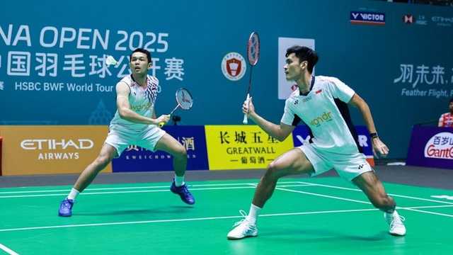 Fajar/Fikri menang mulus di laga pertama China Masters 2025