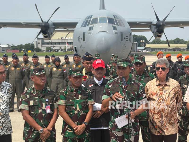 KSAU sambut Satgas Garuda Merah Putih II, salurkan 91,4 ton bantuan ke Gaza