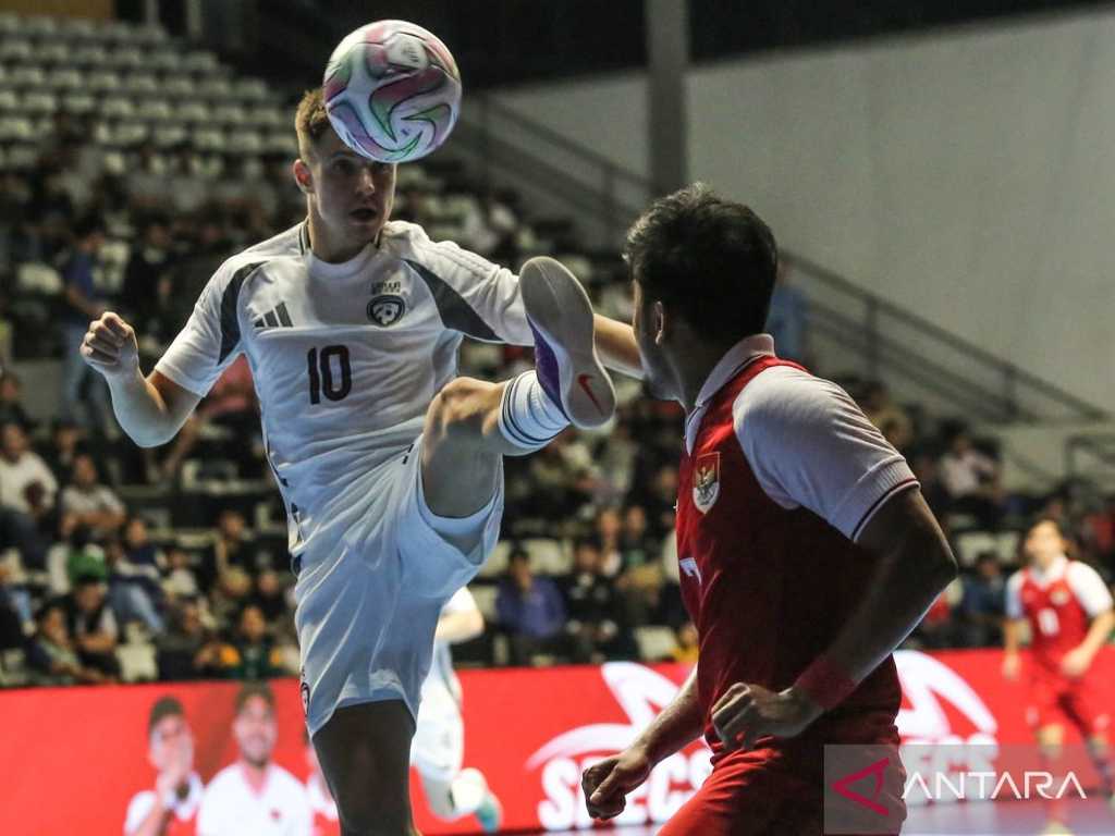Timnas Indonesia kalah dari Latvia di final AQUA Four Nations Cup