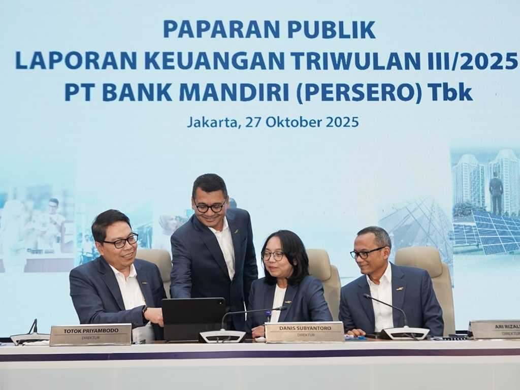 Bank Mandiri Raup Laba Bersih Rp37,7 T, Aset Melesat 10,3%